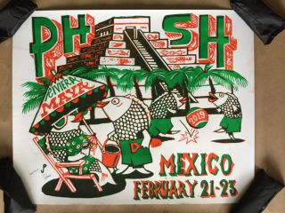 Phish Riviera Maya 2019 Jim Pollock Poster Not Perfect - Read Notes