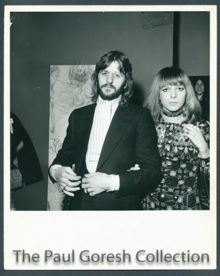 Beatles B163 Press Photo - Ringo Starr Maureen - Nate Cutler Photo - 1967 - Estq