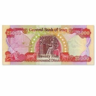 1 Million Iraqi Dinar - (40 X 25,  000 Denomination Notes/ Circulated)