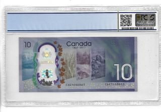 Canada/Bank of Canada 2017 10 Dollars 150th Anniversary PCGS 70 OPQ 2