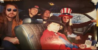 Blind Melon Signed Poster 1993 Shannon Hoon 5 Members Of The Band