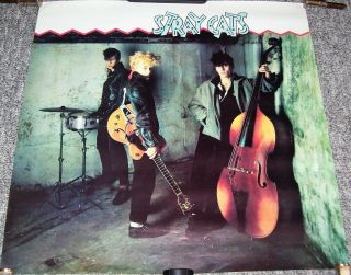 Stray Cats Rare U.  K.  Record Company Promo Poster Self Titled Debut Album 1981
