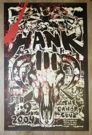 2004 Hank Williams Iii - Urbana Silkscreen Concert Poster By Gregg Gordon Gigart