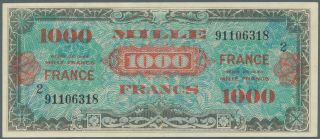 475867 France 1000 Francs 1944 Amc,  P.  125b_xf
