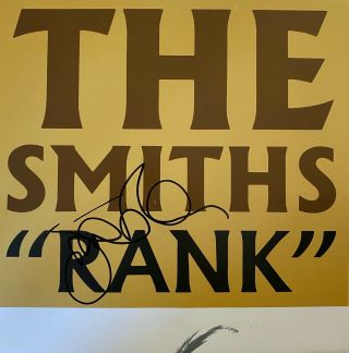 Johnny Marr Hand Signed Poster - The Smiths - Rank - Music Autograph.