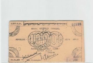Indonesia 10000 10,  000 Rupiah Roepiah 1948 Rantau Prapat Ps367a