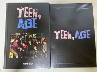 Seventeen 2nd Album TEEN AGE Autographed Signed Promo CD Dino Photo Card 2