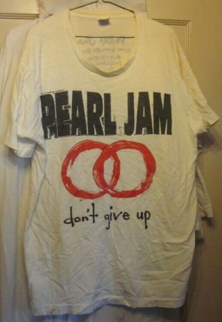 Rare Pearl Jam European Summer Tour 1992 Concert T Shirt
