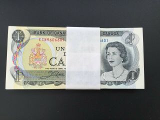 Canada 1973 1$ Dollar Bank Note Bundle Of 100