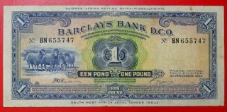 Southwest Africa 1 Pound 1954