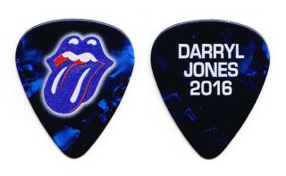Rolling Stones Darryl Jones Blue Pearl Guitar Pick - 2016 Desert Trip Concert