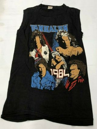 Vintage Rock Sleeveless T Shirt - Van Halen Nos S Fantasy A&g 1984 90 