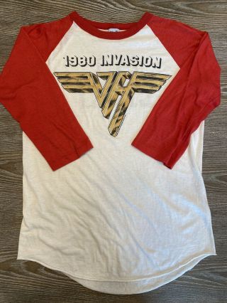 Vintage Van Halen 1980 Invasion Tour T - Shirt Size Medium M Near