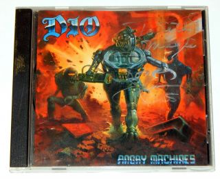 Compact Disc: Angry Machines Signed By Ronnie James Dio,  Appice,  Pilson,  Warren