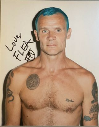Flea Red Hot Chili Peppers Signed Autographed 8 X10 Color Photo