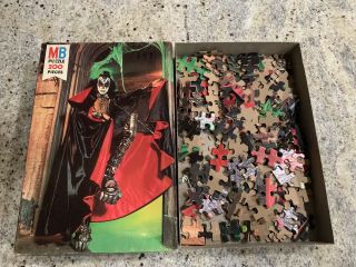 Vintage 1978 Kiss Gene Simmons Puzzle Milton Bradley - Aucoin Box And Complete