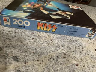 Vintage 1978 KISS ACE FREHLEY PUZZLE - MILTON BRADLEY - AUCOIN BOX AND COMPLETE 3