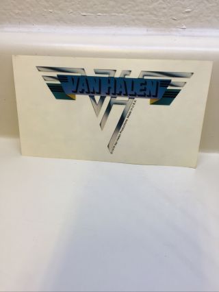 Van Halen Vintage Sticker 1978 Concert Tour Bumper Rock Band Usa