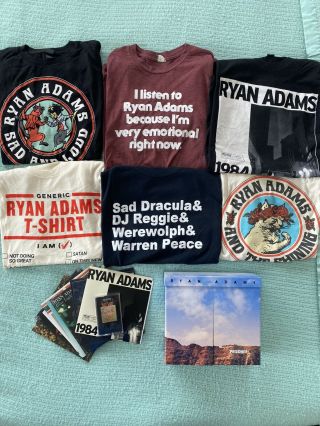 Crrrazy Mf Ryan Adams Bundle Yallll - Shirts,  7” Records,  Cassette Tape & Boxset