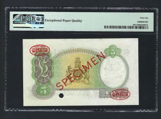 Northern Ireland - The National Bank Limited 5 pound 1 - 5 - 1964 Specimen UNC 2