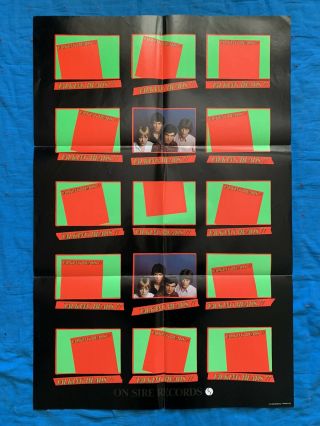1977 Talking Heads 77 Promo Poster Vtg Lp David Byrne 23 X 35