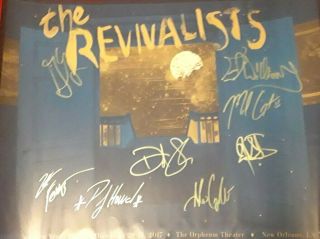 Rare Collectible The Revivalists Nye Run 2017 Concert Poster - Signed By Band
