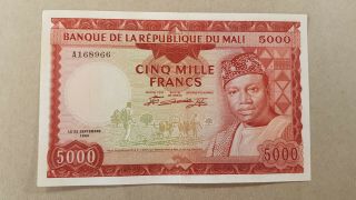 Mali 5000 Francs 1960 (1967) Ef