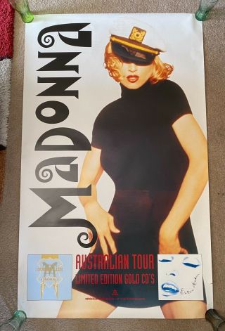 Madonna The Girlie Show Australian Tour Poster - Very Rare Massive Poster