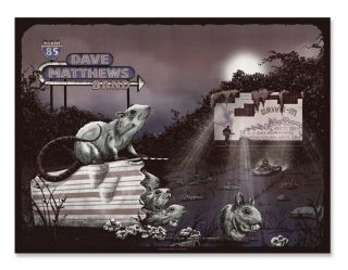 Dave Matthews Band Poster 7/27/2004 Atlanta Ga Drive - In Neal Williams