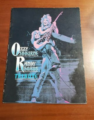 Vintage Ozzy Osbourne/ Randy Rhoads 1987 Tribute Tour Program Book