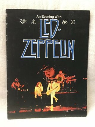 Led Zeppelin 1977 North American Tour Concert Program