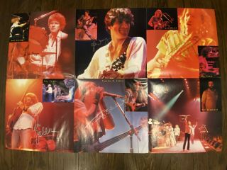 Eagles Signed Poster Live 1980 Fold Out 5 Band Members