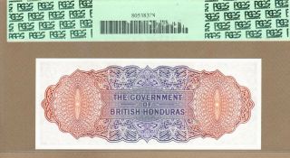 BRITISH HONDURAS: 2 Dollars Banknote,  (UNC GEM PCGS67),  P - 29b,  01.  11.  1961,  No 2