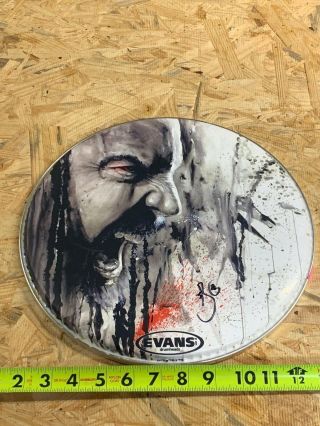 Shinedown Barry Kerch Signed Drumhead 12 " 2015 Sound Of Madness Evans Drumhead
