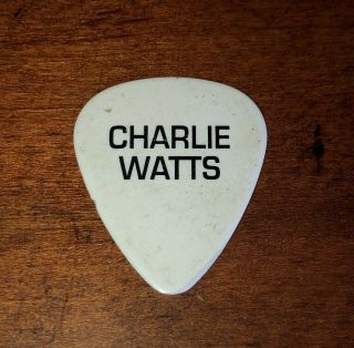 Rolling Stones Charlie Watts Tour Guitar Pick 2007 Tongue & Lips Authentic 2