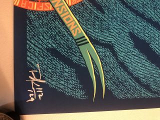 Pearl Jam Live In Two Dimensions Poster Brad Klausen AP Signed XXX/129 2