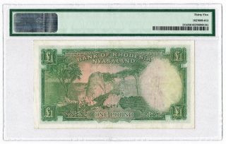 Rhodesia and Nyasaland 1 Pound 1960 - 61,  British Administration,  PMG 35 2