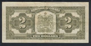 1923 DOMINION OF CANADA 2 DOLLARS BANK NOTE - CLARK 2