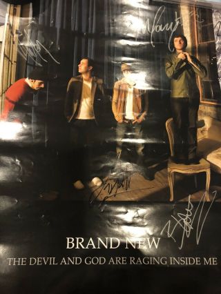 The Devil And God Are Raging Inside Me Signed Poster