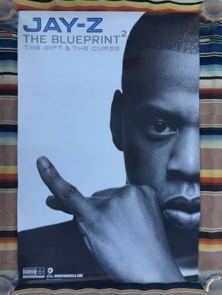 Jay Z The Blueprint 2 Def Jam Official 2003 Promo Poster 24 X 36 Roc A Fella