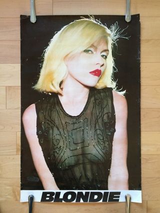 Rare 1976 Blondie Debbie Harry First Album Promo Blouse Poster