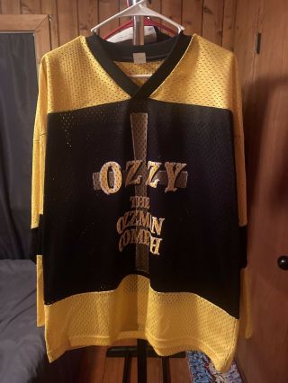 Vtg 1998 Ozzy Osbourne The Ozzman Cometh Tour Hockey Jersey Mens Large
