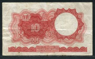Malaya & British Borneo 1961,  10 Dollars,  745258,  P9a,  VF 2