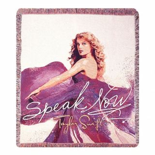 Rare Taylor Swift Speak Now Tapestry Throw Blanket