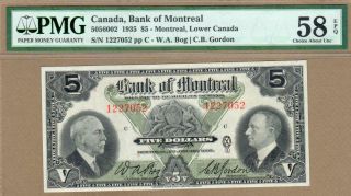 Canada: 5 Dollars Banknote,  (au Pmg58),  P - S558a,  02.  01.  1935,