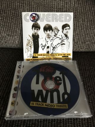 ‘the Who Covered’ Pete Townshend Roger Daltrey Signed Cd