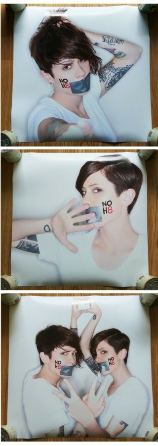 Official Tegan And Sara Quin No H8 18 " X 18 " Three Photo Print Poster Set