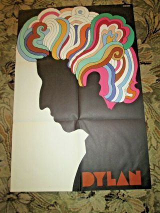 Vintage 1967 Milton Glaser Bob Dylan Poster