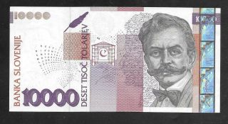 Slovenia; 10000 Tolar Note / 10.  000 Tolarjev 2003,  Unc