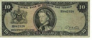 Trinidad And Tobago - Central Bank Of Trinidad And Tobago1964 10 Dollars P28b